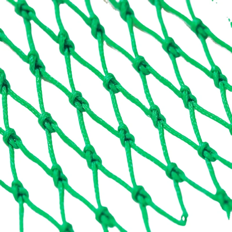 Chinese manufacturer nylon braided knot fishing nets wholesales plastic PE fishing nets