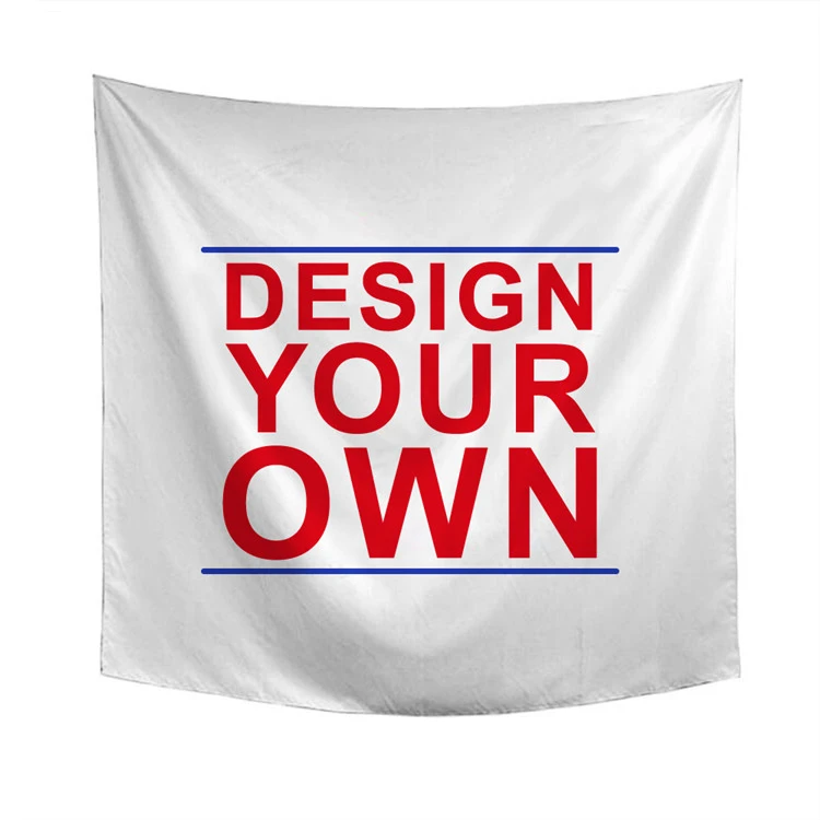 100% Polyester Personalized Colorful Pattern Digital Printed Background Tapestry Woven Wall Hanging Tapestry