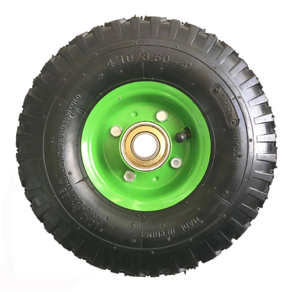 10 inch Heavy duty pneumatic rubber trolley wheels