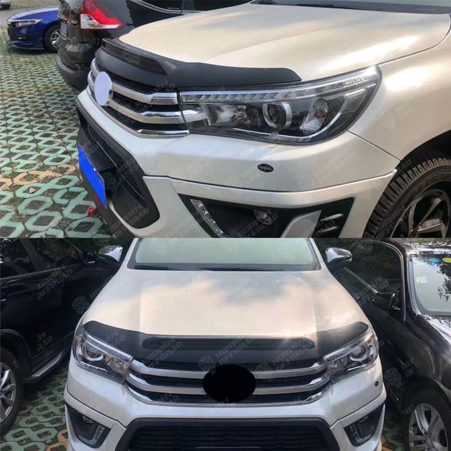 Black Injection Auto Parts Exterior Accessories PP Boonnet Protector Bonnet Guard For Ranger 2015+