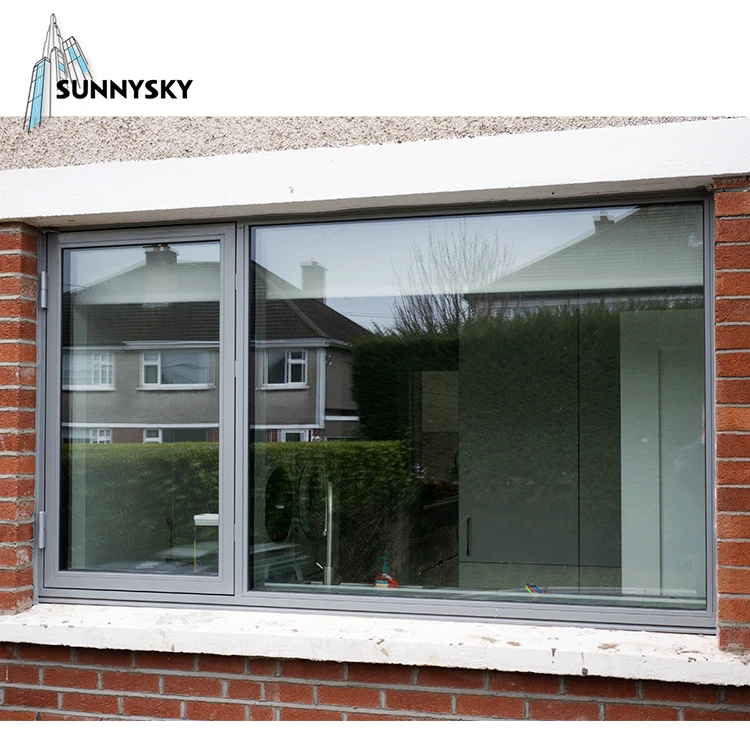 crank aluminum casement window pvc soundproof casement windows