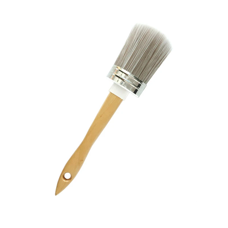 Industrial DIY Grade Paint Brush Wooden Handle Natural Bristle Plastic Material Customizable OEM Support Wall Paint Polishing