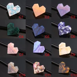 Fashion Heart Shape Acetic Acid Hairpin Side Clip  Big Acrylic Resin Hair Barrettes