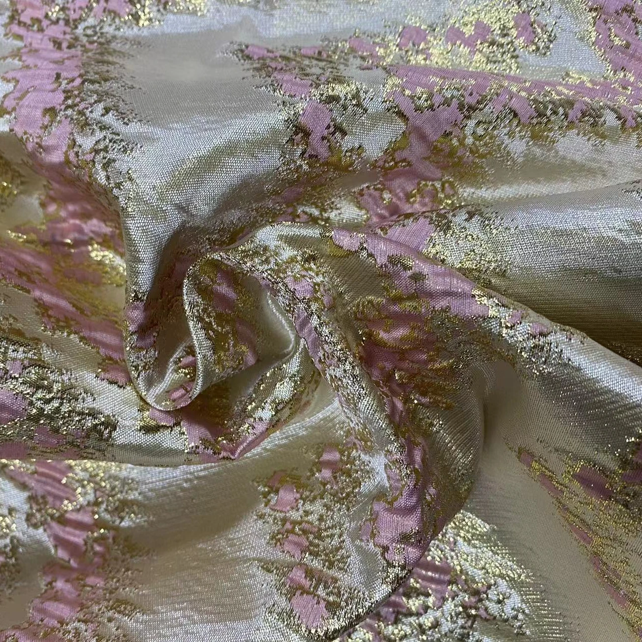 AFRICAN STYLE METALLIC BROCADE JACQUARD FABRIC FASHION NEW DESIGN FOR DESIGNER DRESS