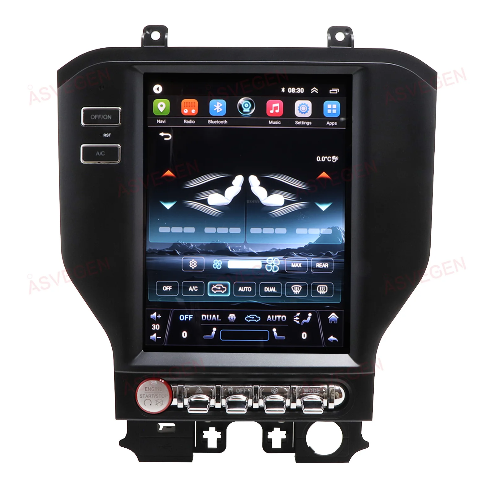 10.1' Vertical Style Car Tough Screen Monitor for 2015-2017 Ford Mustang Multimedia Player And DVD Player