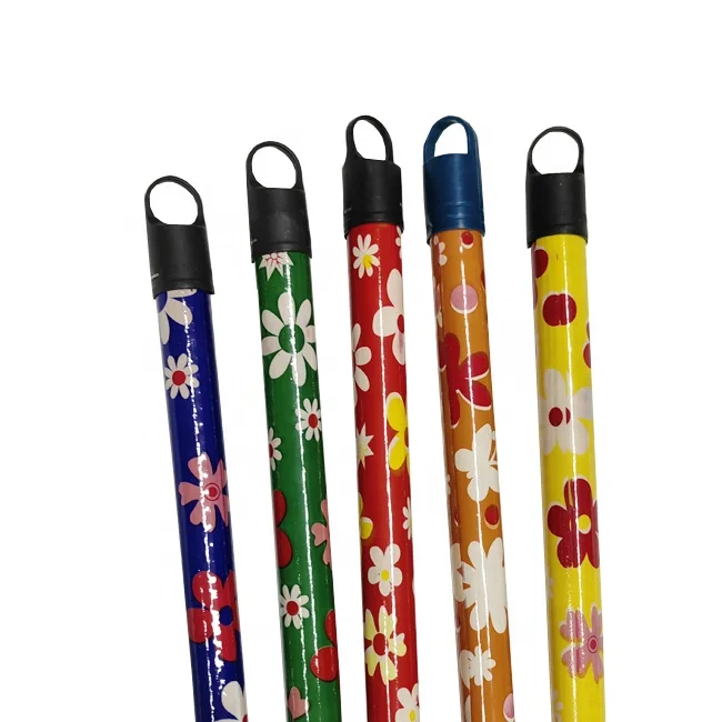 Eucalyptus  Beautiful Flowers PVC Coated Wooden Broom Handle