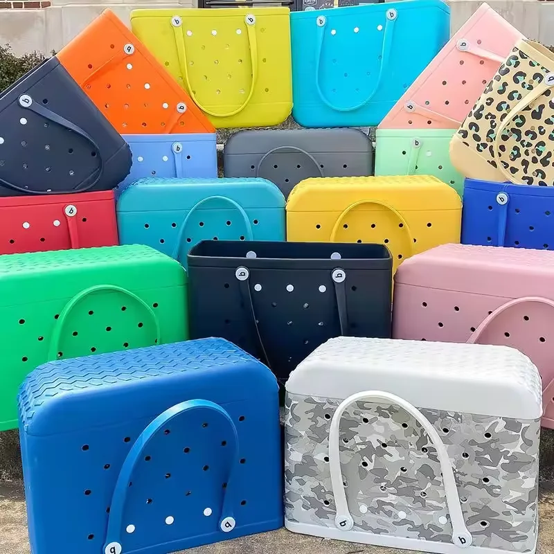 High quality Large size EVA Beach hand bag High Quality Bogg Silicone Large Beach Bag