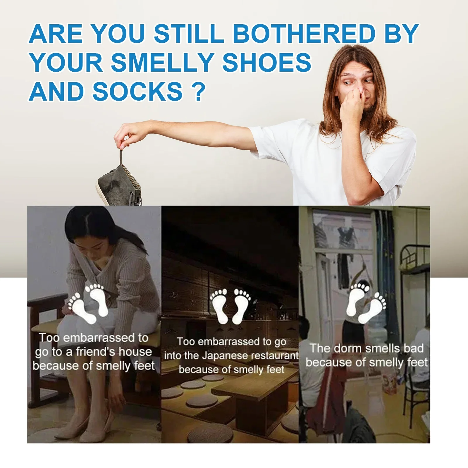 Private Label Remove Peculiar Smell Drying and Lasting Fragrance Shoe Cabinet Freshener Shoes and Socks Deodorizing Spray