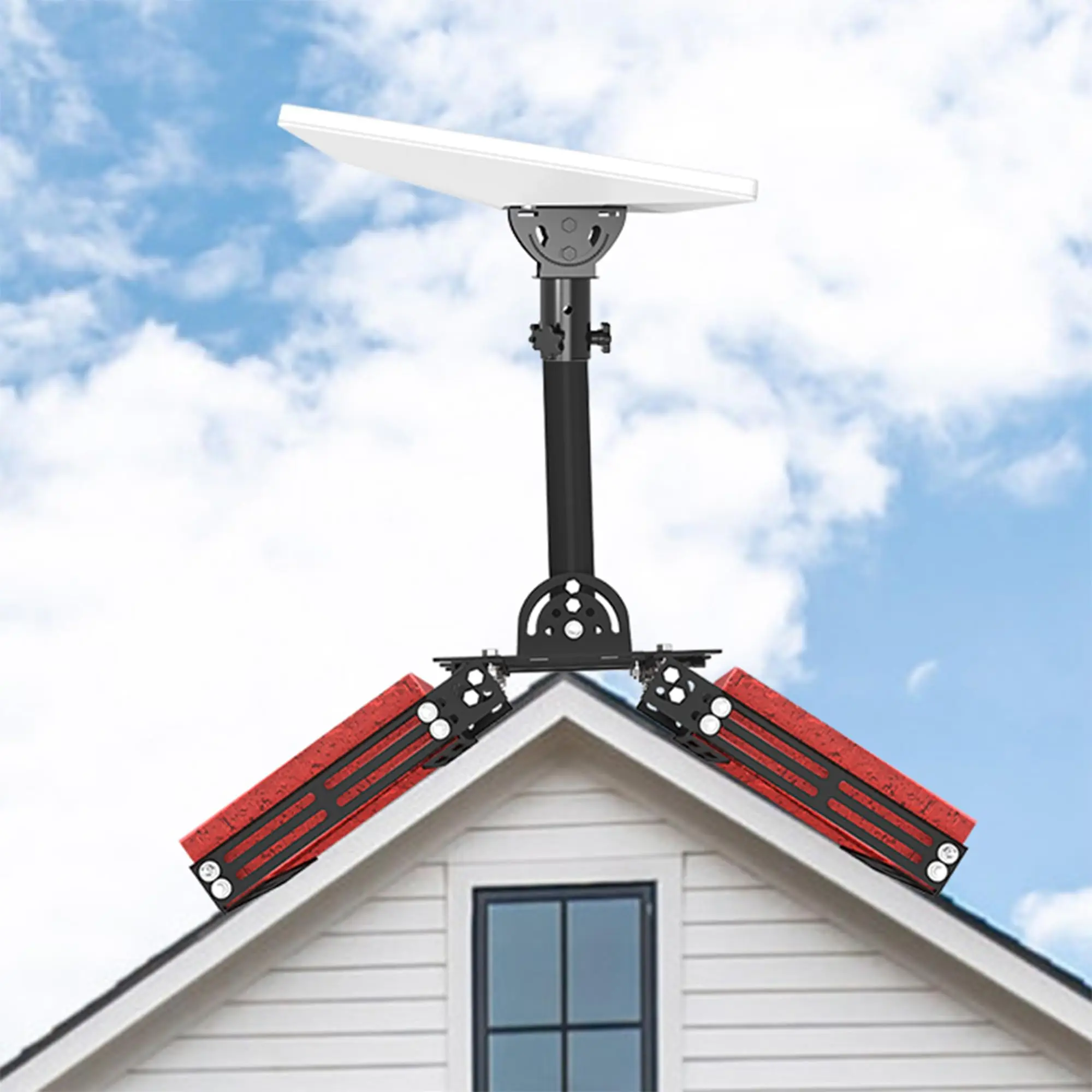 Customized OEM Starlink Mini Roof Ridge Mount RV Tilt Angle Adjustable Kit Satellite Pole Mount for Starlink Mini