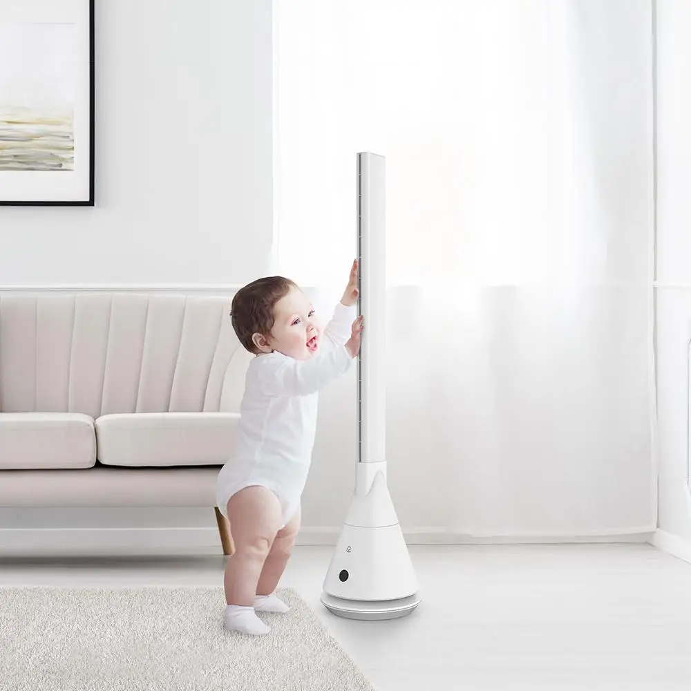 
XiaoMi Mi Home Fan Rosou Portable Bladeless Fashionable Appearance Mini Electric Tower Fan 