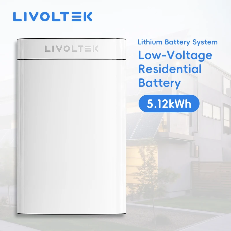 LIVOLTEK, хорошая цена, настенная литиевая батарея Lifepo4, мощность 51,2 В, 48 В, 100AH, 200AH на стене для домашней солнечной системы