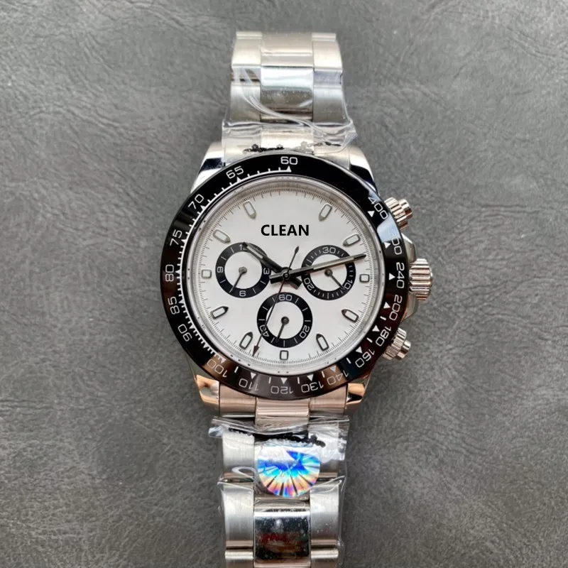 Luxury Sapphire Case Cerachrom Bezel Luminous 40mm Automatic Movement Mechanical Chronograph Watch For Man