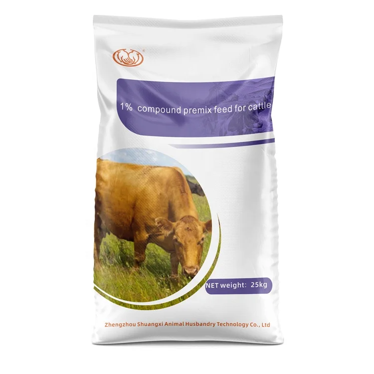 Low price best quality 1%Cow lactation Ruminants 1% cattle compound premixed feed