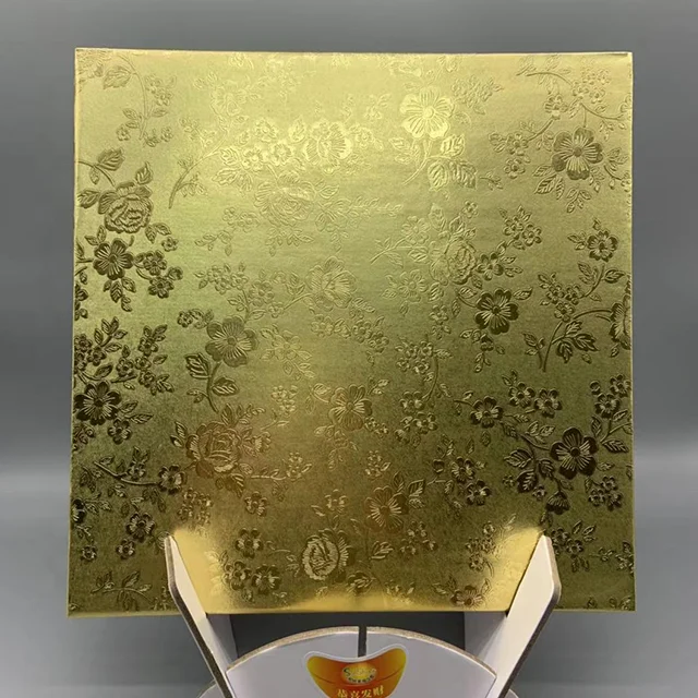 Пользовательский утолщенный барабан для торта, круглые квадратные доски для торта из серебряной фольги