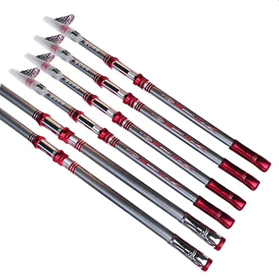 High Quality  2.1m 2.4m 2.7m 3.0m 3.6m 3.9m  Carbon Fishing Rod High Carbon Fiber 15kg Telescopic Fishing Rod