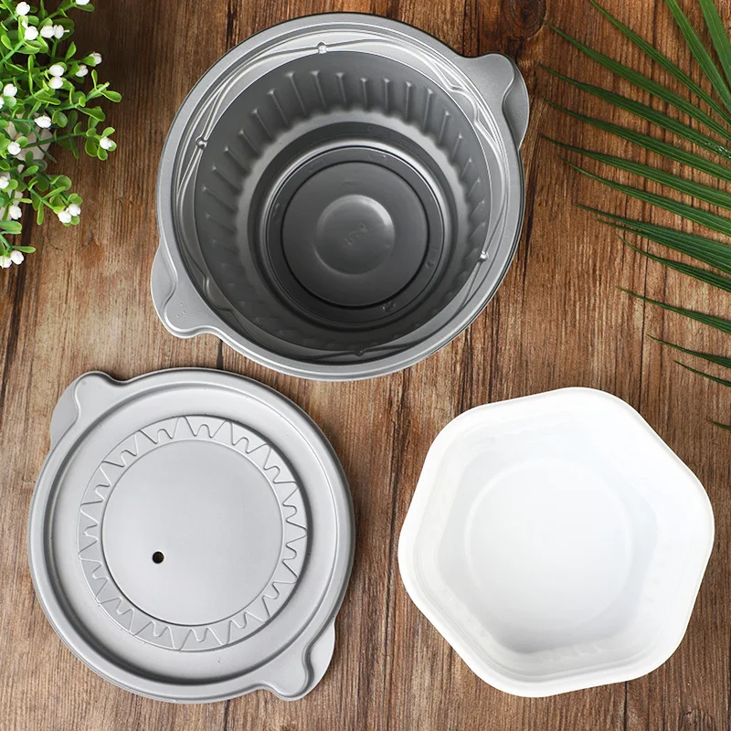 Manufacturers directly supply disposable round self-heating rice box self-heating hot pot box food grade pp material