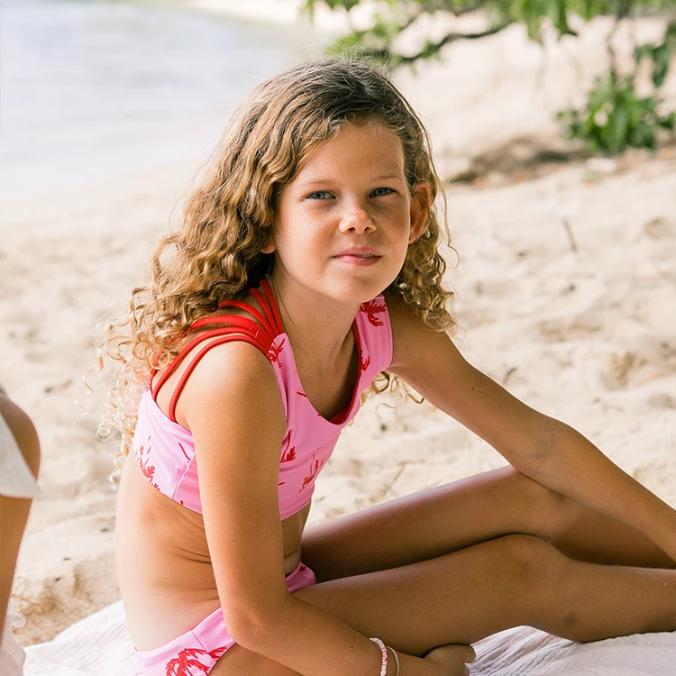 2023 New Wholesale Custom Design Bathing Suits Kids Bikinis Children Swimwear Swimsuit For Girls Kids