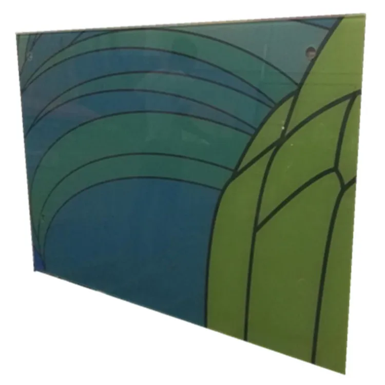 Custom Design Printing Printed On Tempered Glass For Decorative