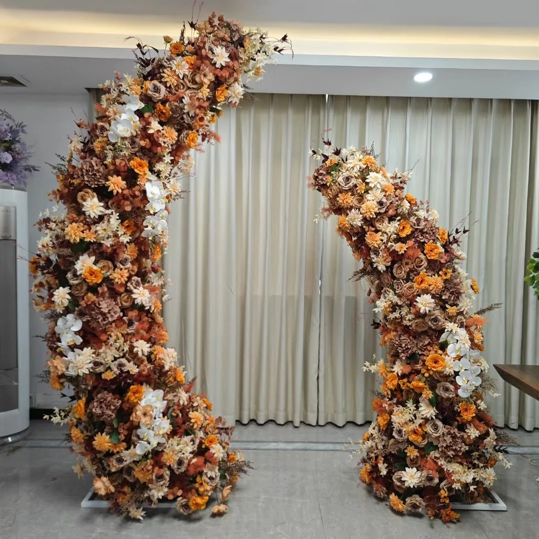 Hot Selling cRose Flower Decoration Vines Garland Silk Flower Garland Table Wedding Flower Stands Runner For Party Floral Arch