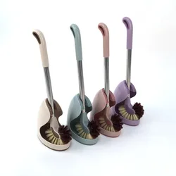 New design Amazon  cleaning China Wholesale OEM Customized   European Style Plastic Round Head Toilet Brush