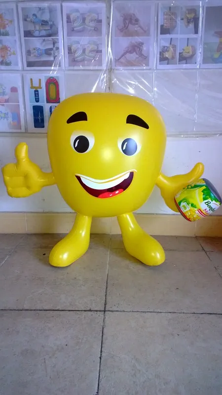 Air tight inflatable brand mini character factory sale, advertising  inflatable doll seat models  advertising replicate building