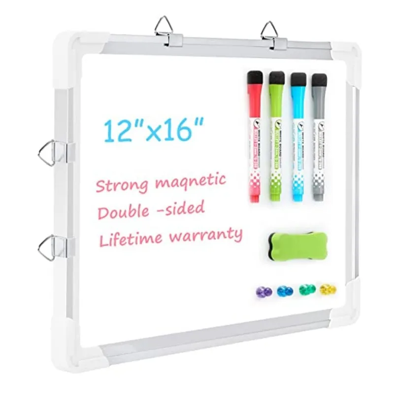 new arrival Aluminium Frame Dry Erase kids drawing board portable mini portable note whiteboard for home,school
