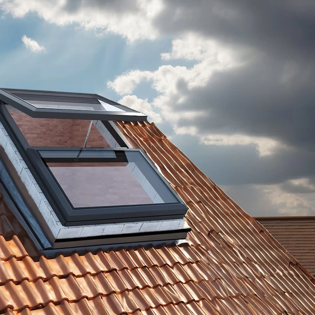 loft skylight manufacturer direct sales modern aluminum alloy European glass intelligent induction automatic chain skylight