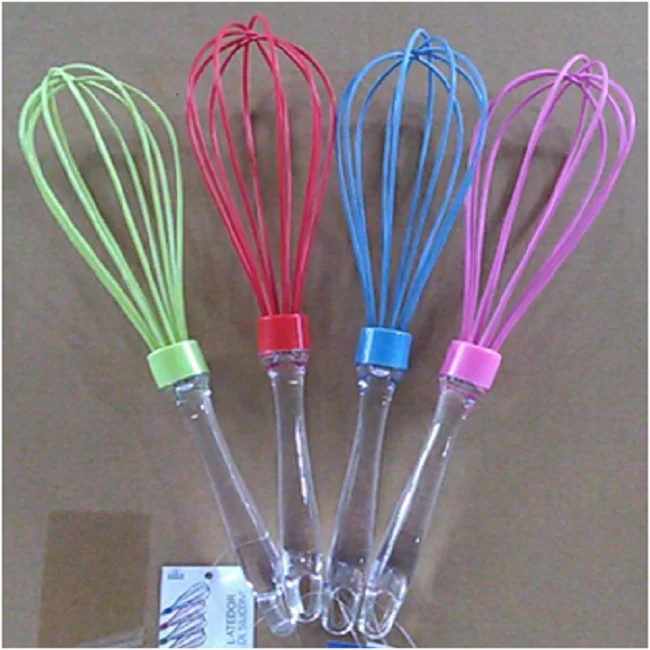 Good selling silicone egg whisk with PP handle