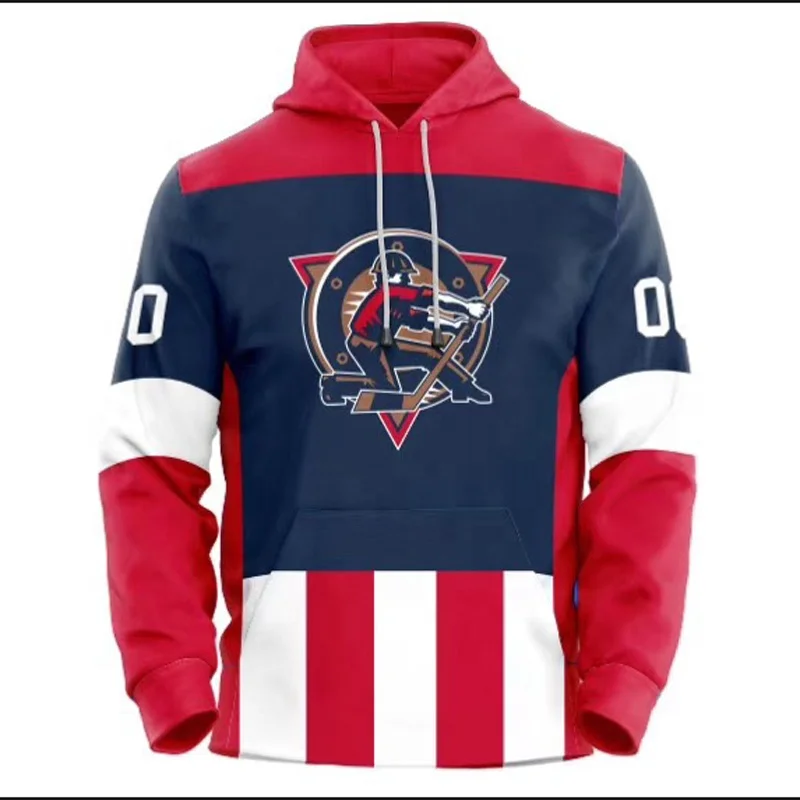 2022 New High-Quality blank ice Hockey Hoodie Custom With Team Logo Number- Design Your Own logo
