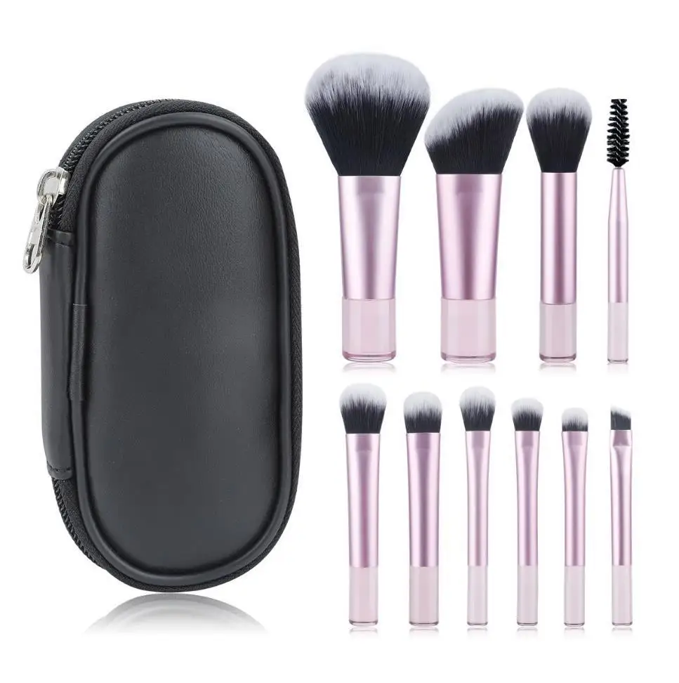 Beauty Travel Fantasy Brush Kit Makeup Brushes Eyeshadow Highlight Contour Concealer 10 pcs Mini Make Up Brush Set
