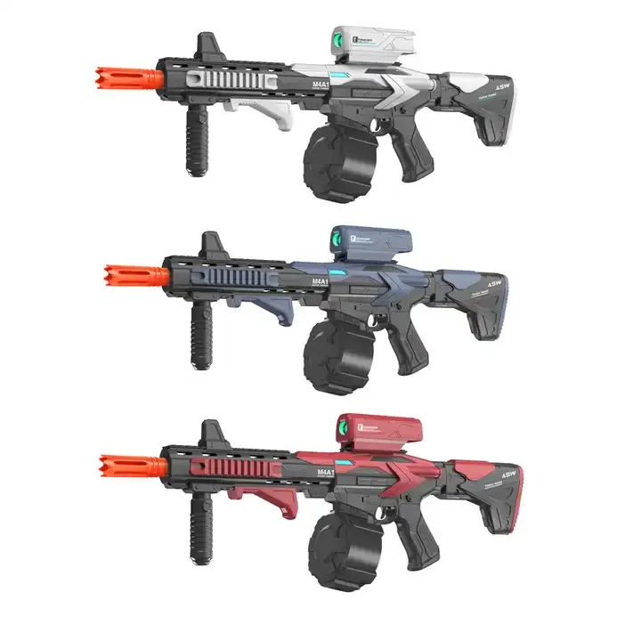Zhorya Electric M4A1 gel blaster toy gun three colors M416 7-8mmsoft bullet fast shooting splatter blaster gun