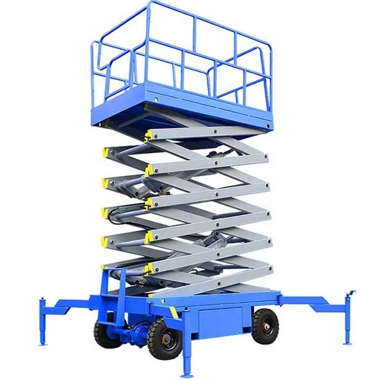 4-18m hydraulic manual lift trolley Lifting Platform Hand Hydraulic Scissor Lift Table