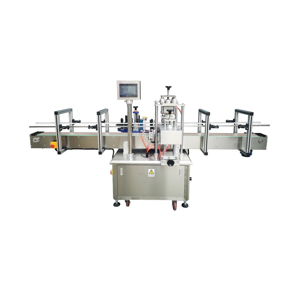 METICA Automatic adhesive sticker Paint can Bucket Pail Labeling Machine 5L 10L 15L 20L