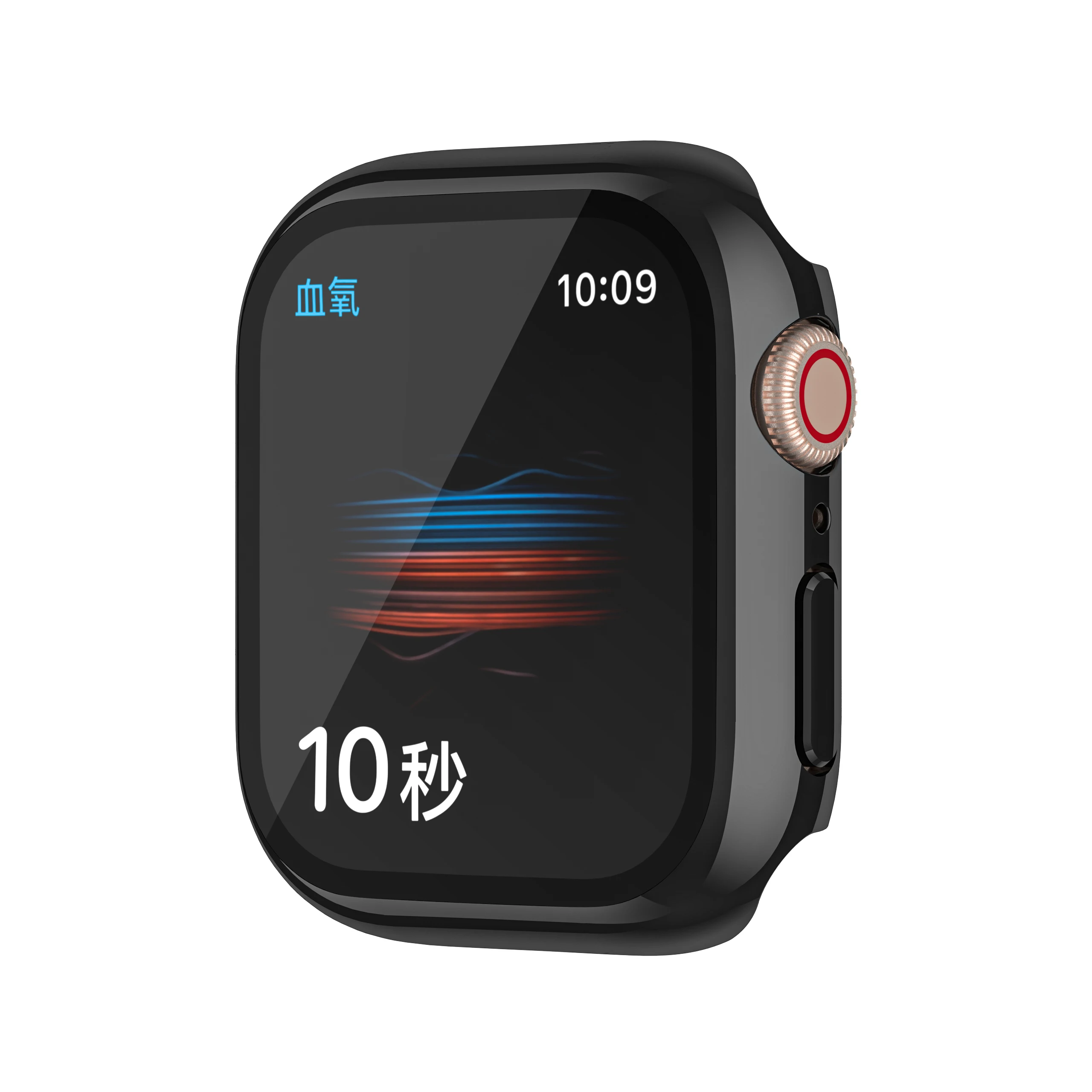 Wholesale Electroplate 41MM 45MM PC and Tempered Glass Watch Protective Cover Case for Apple Watch Series 7