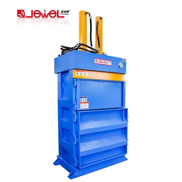 JEWEL factory price Hydraulic Vertical Scrap Aluminum Can Baler/waste plastic baling machine
