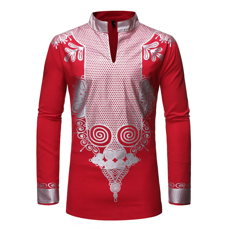 2022 New Design Vetements Africains Pour Hommes Dashiki Fabric African Shirts For Men