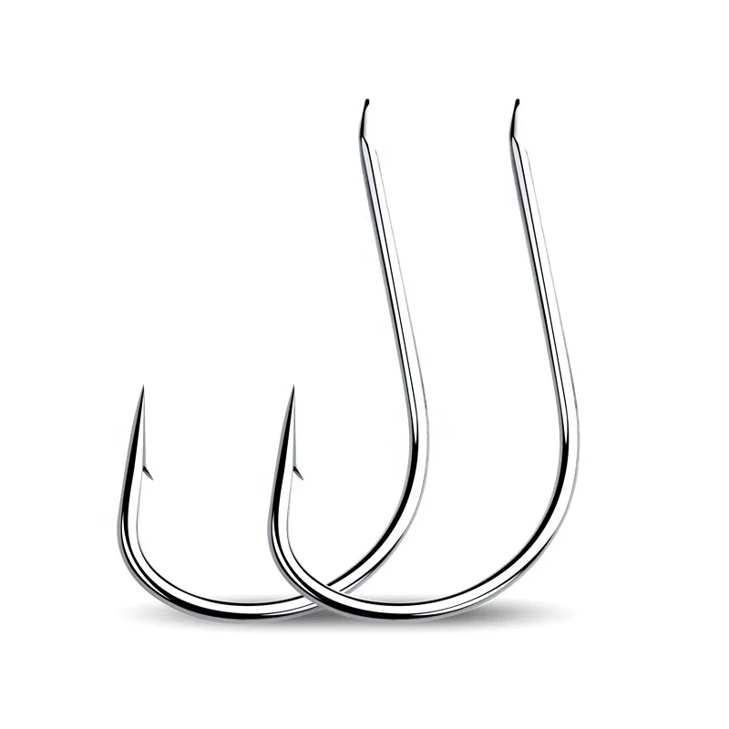 NT1000-696 Wholesale white barb high carbon steel fishing hook