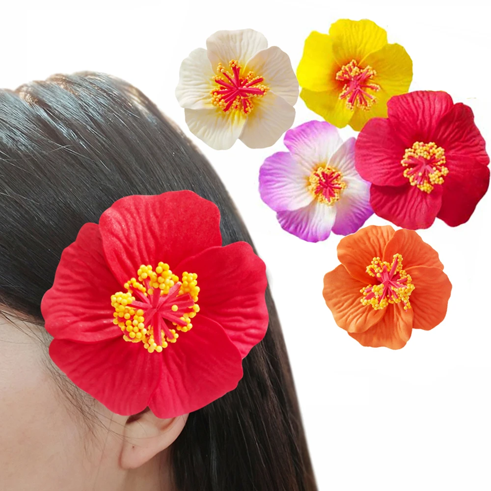 2023 new Artificial Flower Hawaii Summer Party DIY Hula Girls Favor Hair Christmas Wedding island tropical party Decoration