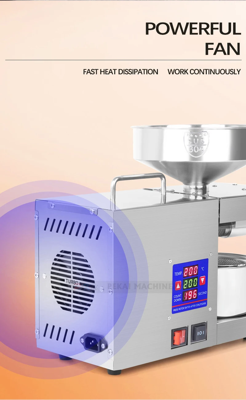 Automatic Oil Press Machine Oil Extractor Cold & Hot Pressing Machine For Peanut Coconut Olive Seed