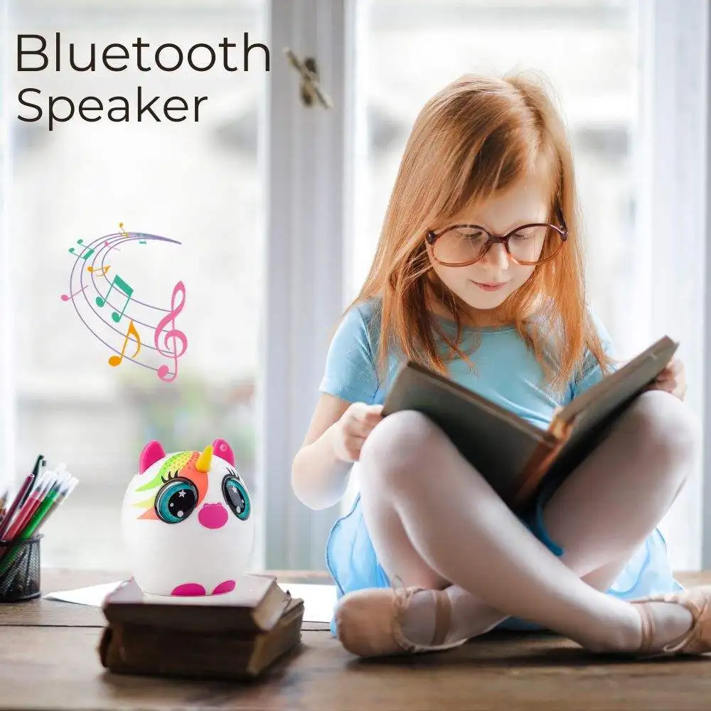 2024 Trending Products Kids Toy Cartoon Design Speakers Mobile Phone Bluetooth Speaker Unicorn Big Sound Portable Mini Speaker