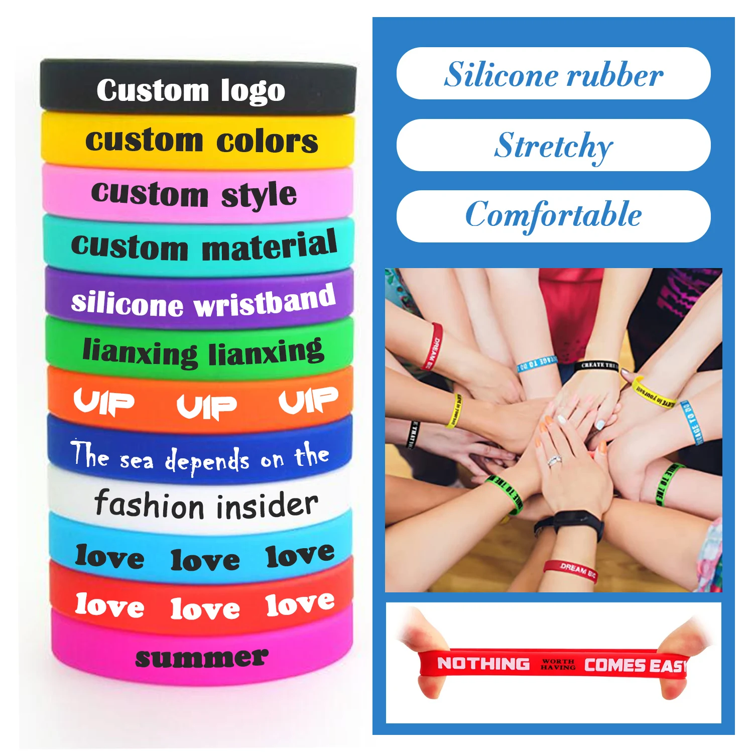 Dubai expo 2023 the brand charm  silicone wristbands bracelets with customize logo