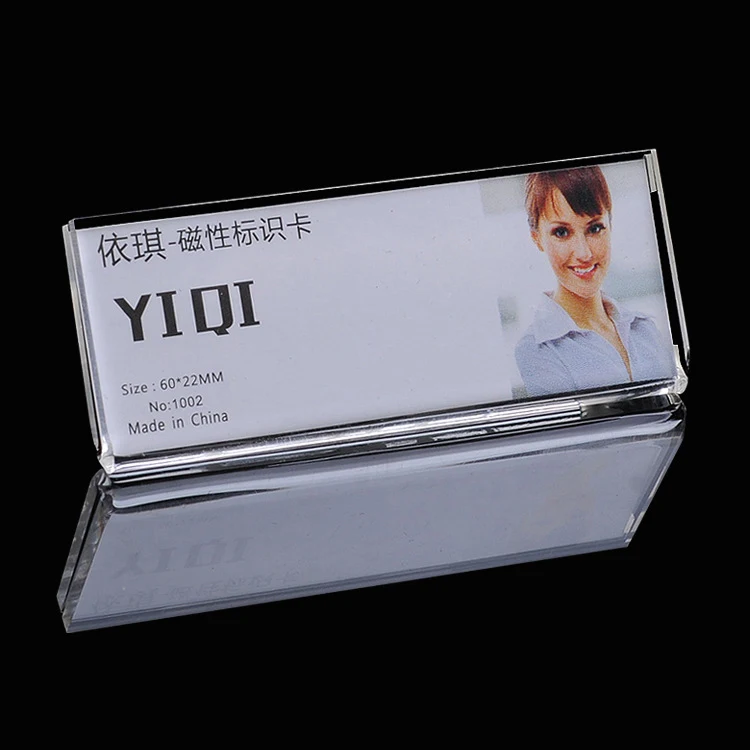 Wholesale Personalised Pvc Hard Plastic Nametag Badges Custom Printed Company Design Brand Logo Pvc Name Tag Badge