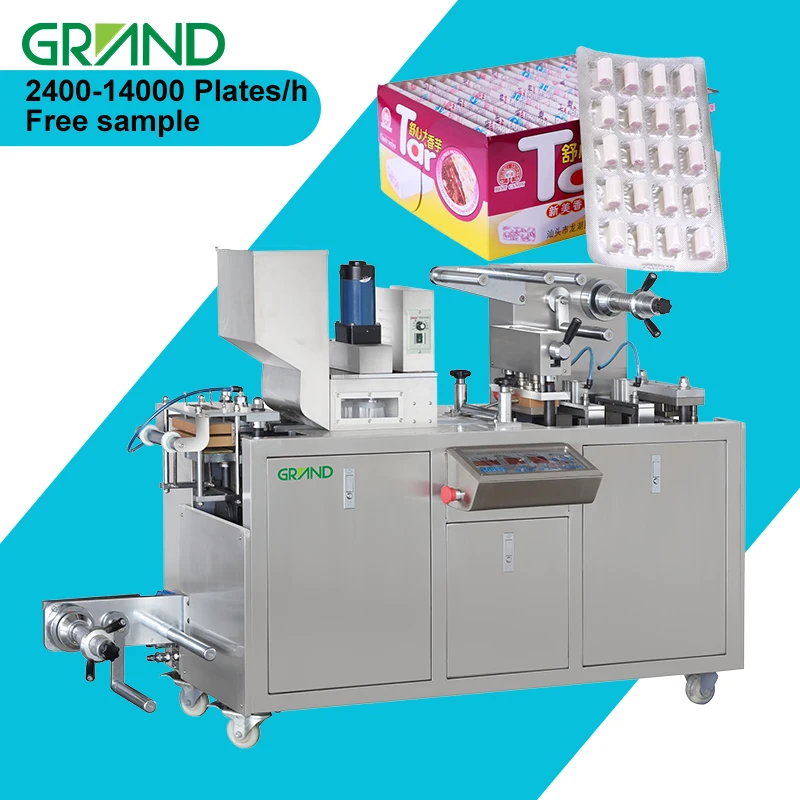 Automatic blister thermoforming candy pills tablet capsule packaging machine