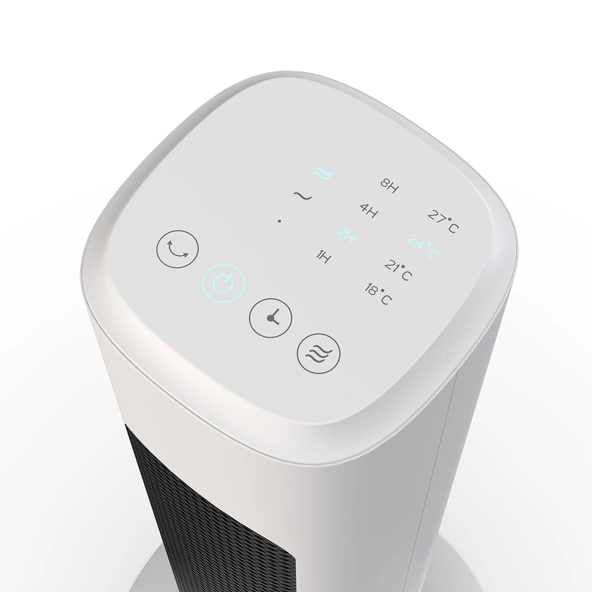 home electric plastic table hot air heater and cooling fan combo