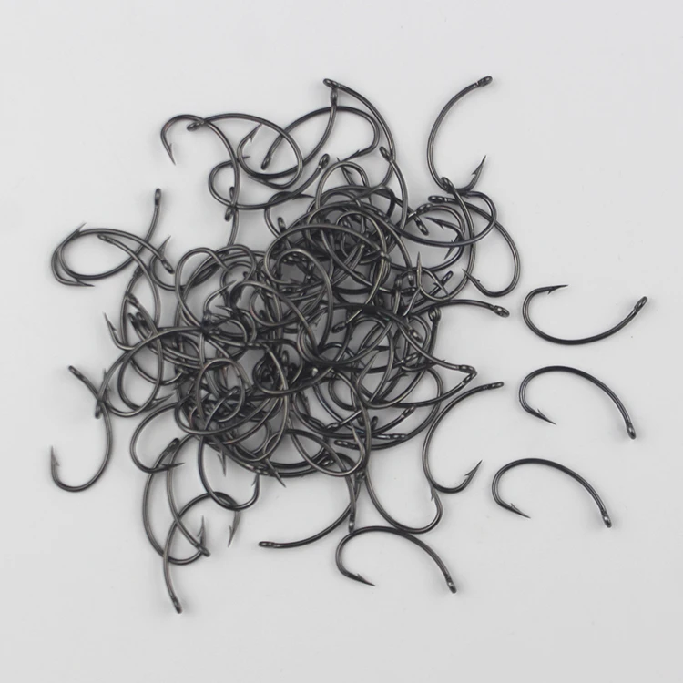 TAIGEK 50PCS fly fishing carp hook wholesale fly hook