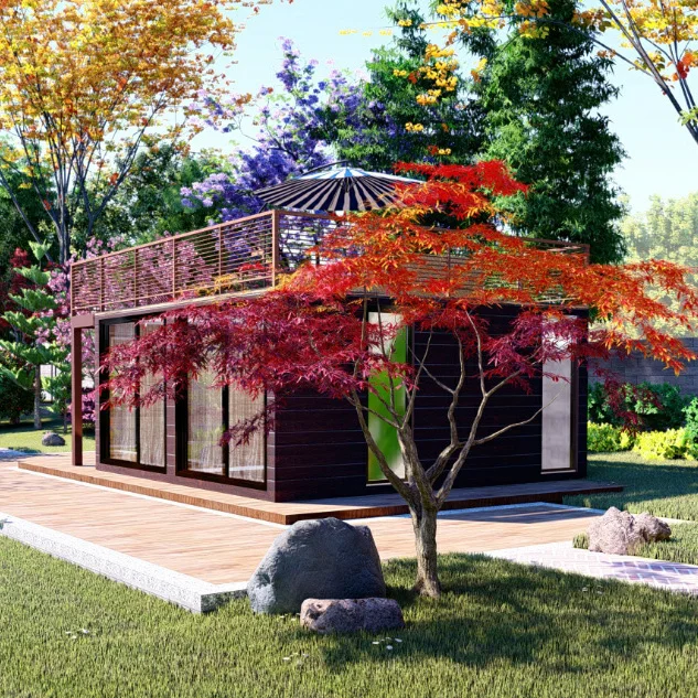 Steal prefab house small villa design prefabrik ev
