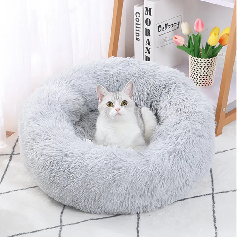 2022 Donut design luxury sofa cover pet bed custom funny cute pet cave Ultra soft washable dog pet nest cat mat pad supplies