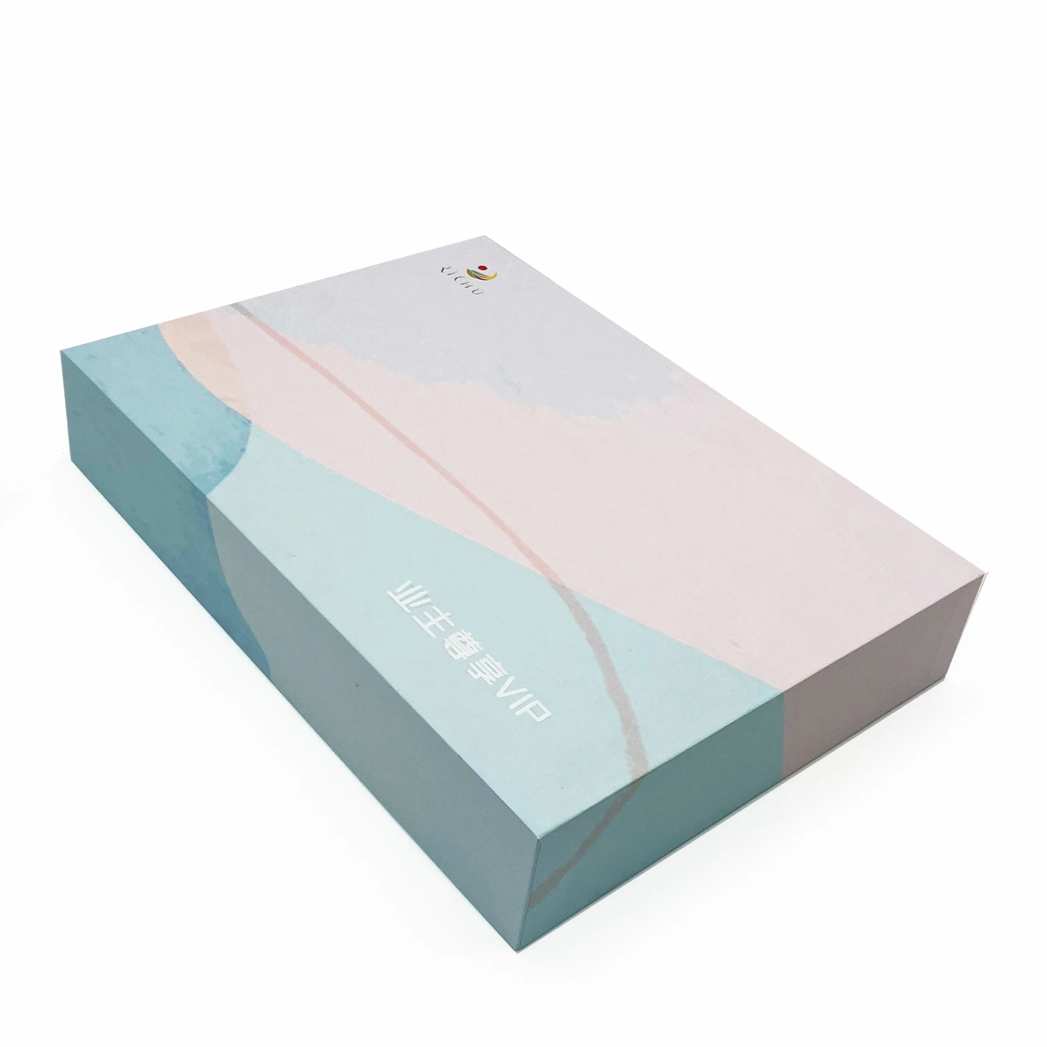 Customized Luxury Sliver Hot Stamping Logo Foam Insert VIP card Packaging Lid and Base Paper Box