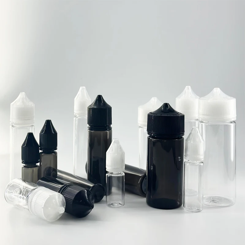 Plastic salt liquid bottle 10ml 20ml 30ml 60ml empty liquid bottle plastic oil dropper bottle cap