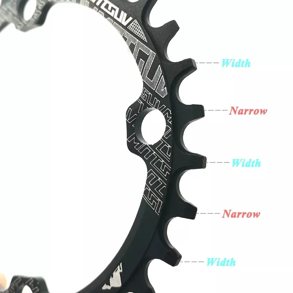 Oval Chainring 104BCD For Shimano MTB Bike Bicycle Chain Ring 32T 34T 36T 38T Ultralight Tooth Plate Chainwheel 104 BCD
